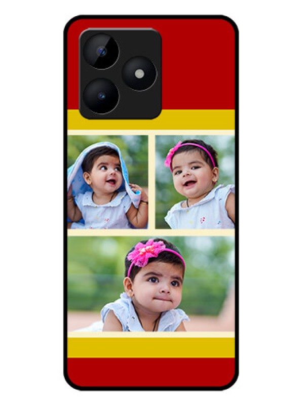 Custom narzo N53 Custom Metal Phone Case - Multiple Pic Upload Design