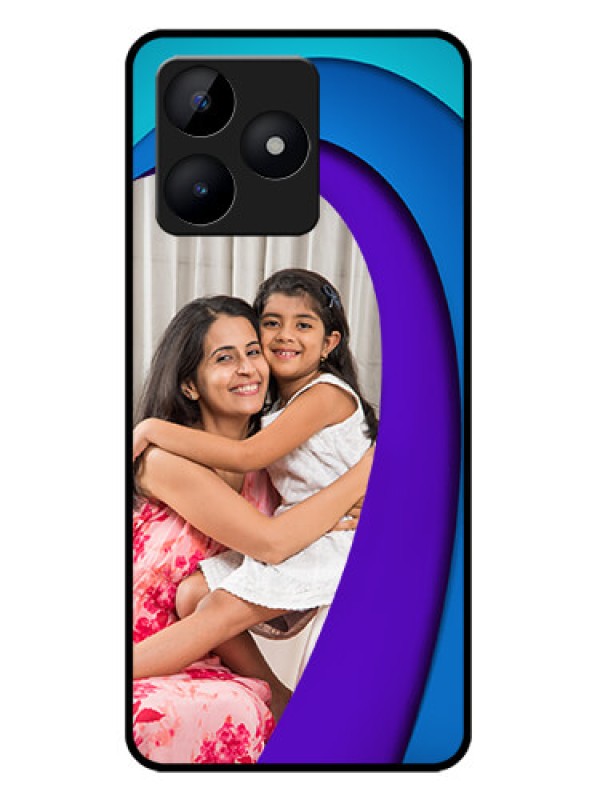 Custom narzo N53 Custom Metal Phone Case - Simple Pattern Design