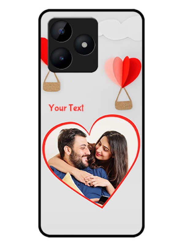 Custom narzo N53 Custom Metal Phone Case - Parachute Love Design