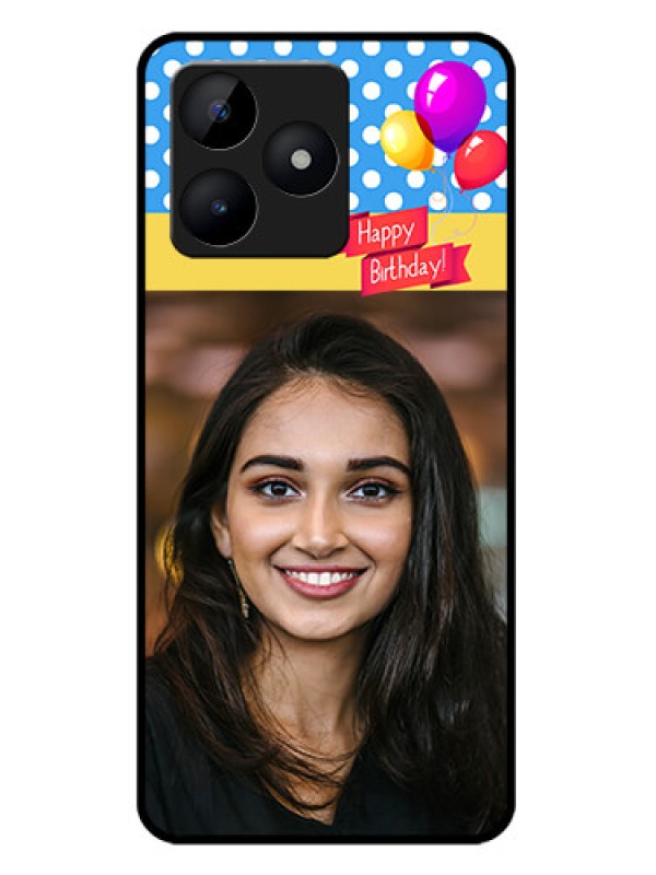 Custom narzo N53 Custom Metal Phone Case - Happy Birthday Design