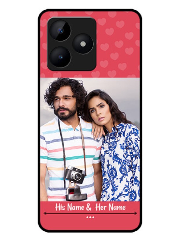 Custom narzo N53 Custom Metal Phone Case - Simple Love Design