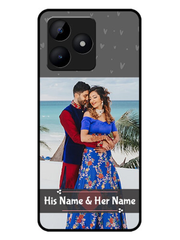 Custom narzo N53 Custom Metal Phone Case - Buy Love Design With Photo Online