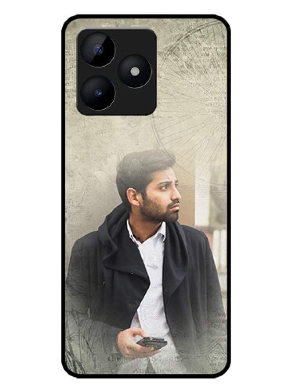 Custom narzo N53 Custom Metal Phone Case - With Vintage Design