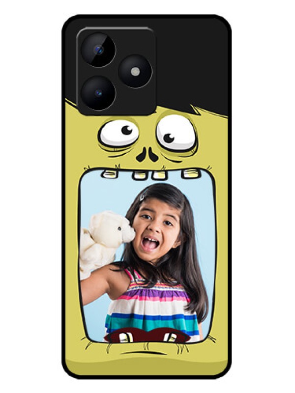Custom narzo N53 Custom Metal Phone Case - Cartoon Monster Back Case Design