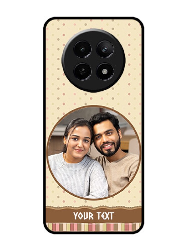Custom narzo N65 5G Custom Metal Phone Case - Brown Dotted Mobile Case Design