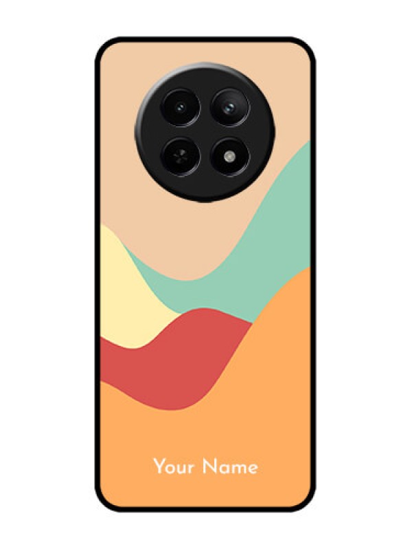 Custom narzo N65 5G Custom Metal Phone Case - Ocean Waves Multi - Colour Design