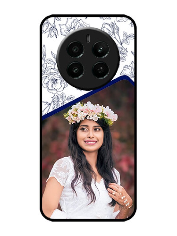 Custom Realme P1 5G Custom Metal Phone Case - Classy Floral Design