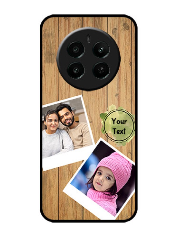 Custom Realme P1 5G Custom Metal Phone Case - Wooden Texture Design