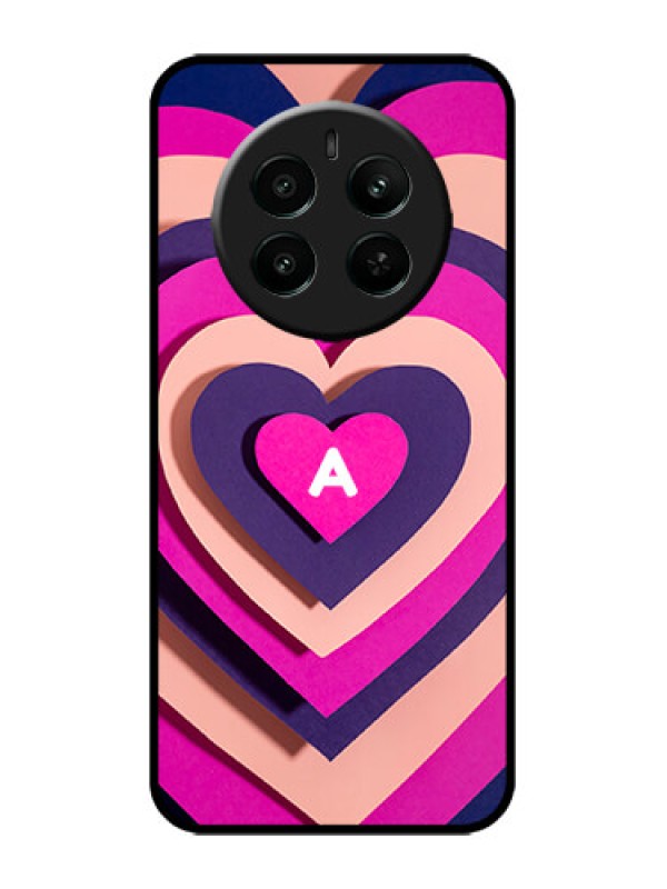 Custom Realme P1 5G Custom Metal Phone Case - Cute Heart Pattern Design