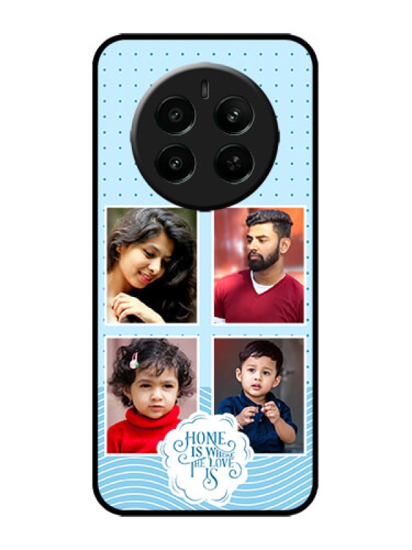 Custom Realme P1 5G Custom Metal Phone Case - Cute Love Quote With 4 Pic Upload Design