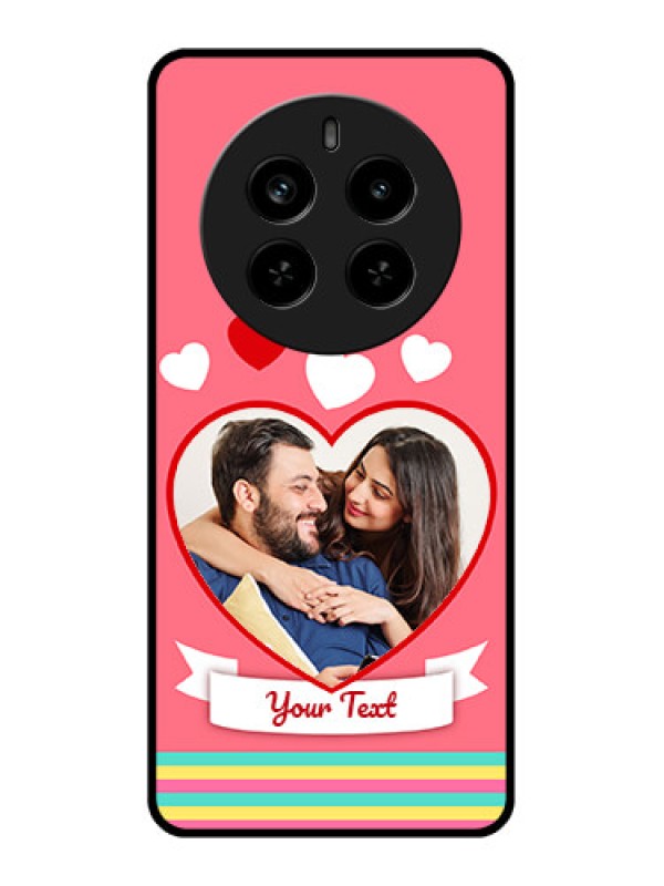 Custom Realme P1 Pro 5G Custom Metal Phone Case - Love Shapes Doodle Design