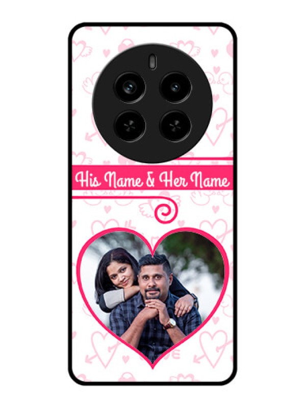 Custom Realme P1 Pro 5G Custom Metal Phone Case - Heart Shape Love Design