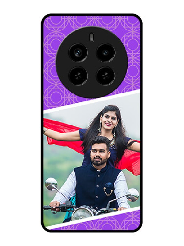 Custom Realme P1 Pro 5G Custom Metal Phone Case - Violet Color Pattern Design