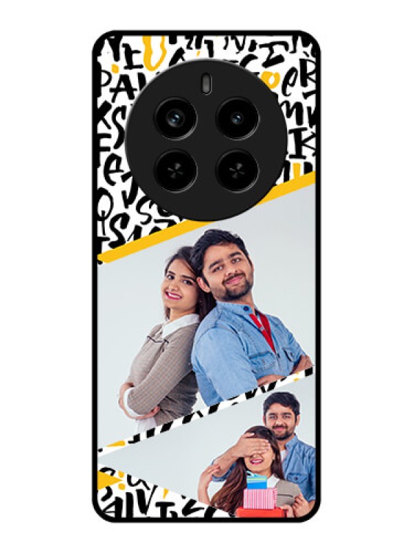 Custom Realme P1 Pro 5G Custom Metal Phone Case - Letters Pattern Design