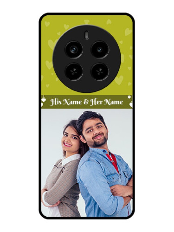 Custom Realme P1 Pro 5G Custom Metal Phone Case - You and Me Heart Design
