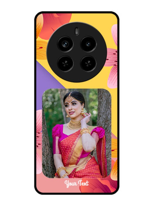 Custom Realme P1 Pro 5G Custom Metal Phone Case - 3 Image With Vintage Floral Design