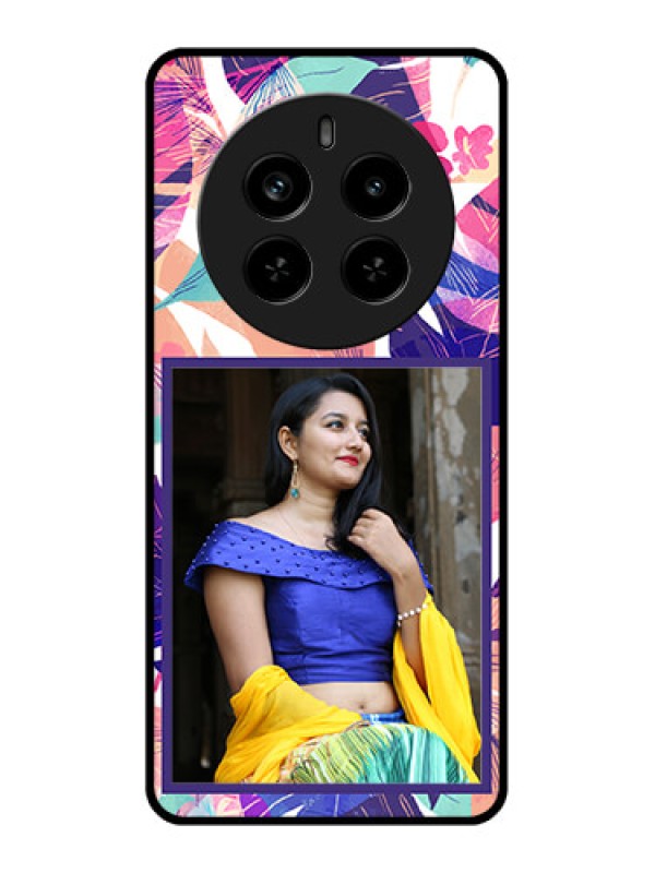 Custom Realme P1 Pro 5G Custom Metal Phone Case - Abstract Floral Design