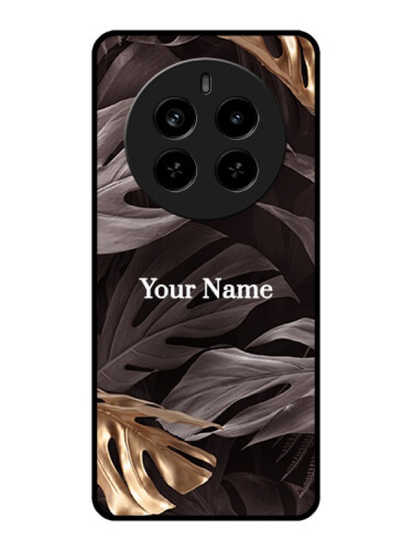 Custom Realme P1 Pro 5G Custom Metal Phone Case - Wild Leaves Digital Paint Design