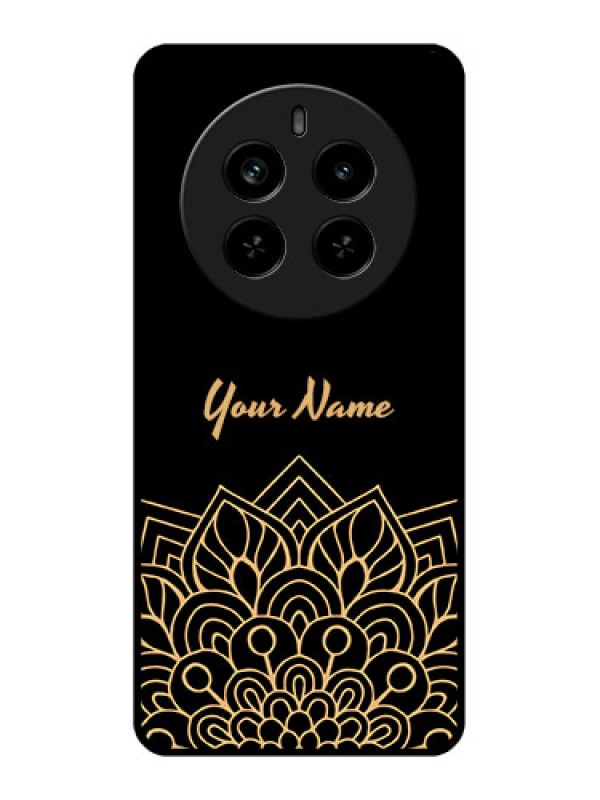 Custom Realme P1 Pro 5G Custom Metal Phone Case - Golden Mandala Design