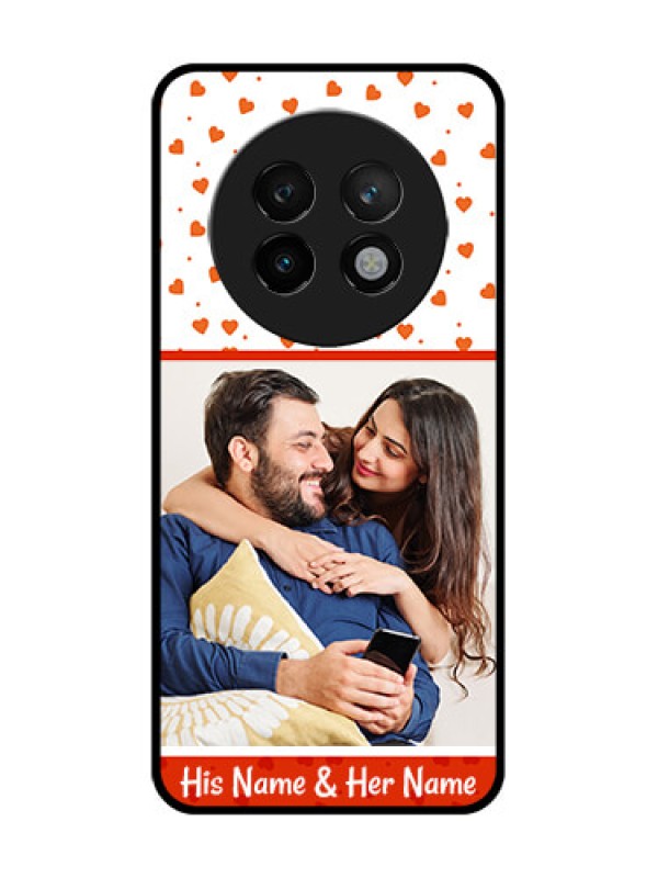 Custom Realme P1 Speed 5G Custom Metal Phone CaseOrange Love Symbol Design