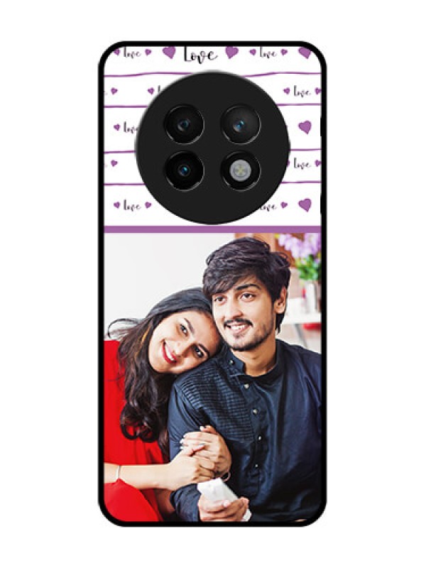 Custom Realme P1 Speed 5G Custom Metal Phone CaseCouples Heart Design