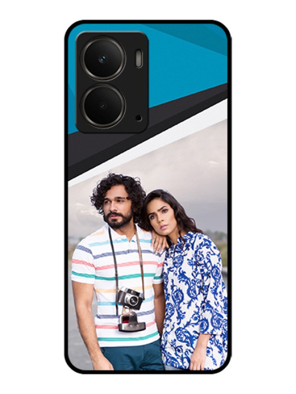 Custom Realme P3 5G Custom Metal Phone Case - Simple Pattern Photo Upload Design