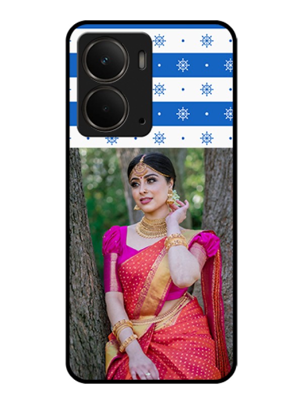 Custom Realme P3 5G Custom Metal Phone Case - Snow Pattern Design