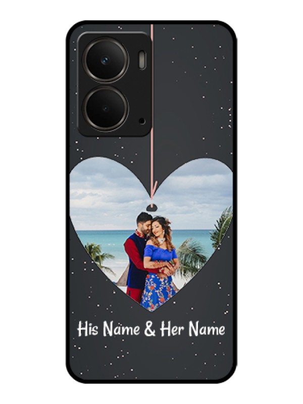 Custom Realme P3 5G Custom Metal Phone Case - Hanging Heart Design
