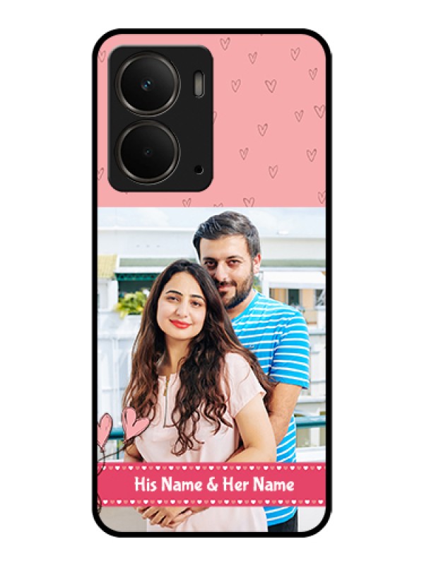 Custom Realme P3 5G Custom Metal Phone CasePeach and Blue Color Design