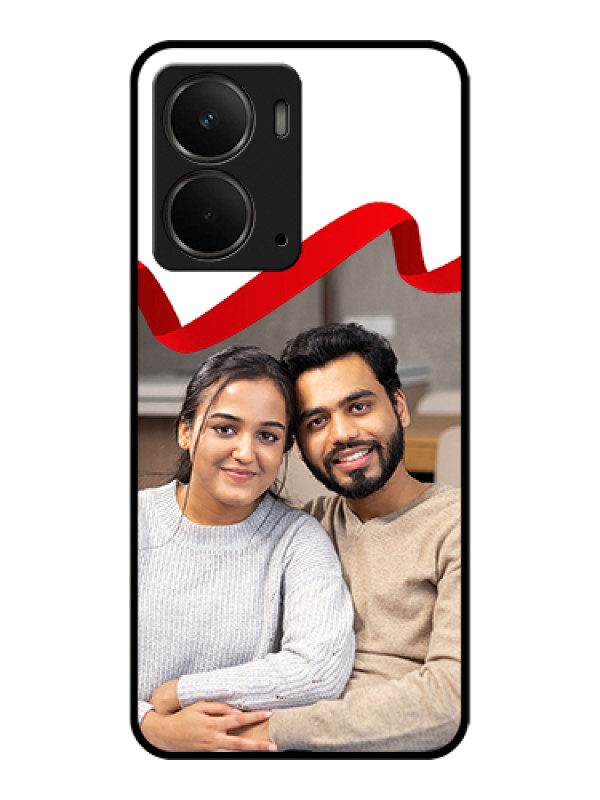 Custom Realme P3 5G Custom Metal Phone CaseBlue Bubbles Pattern Design