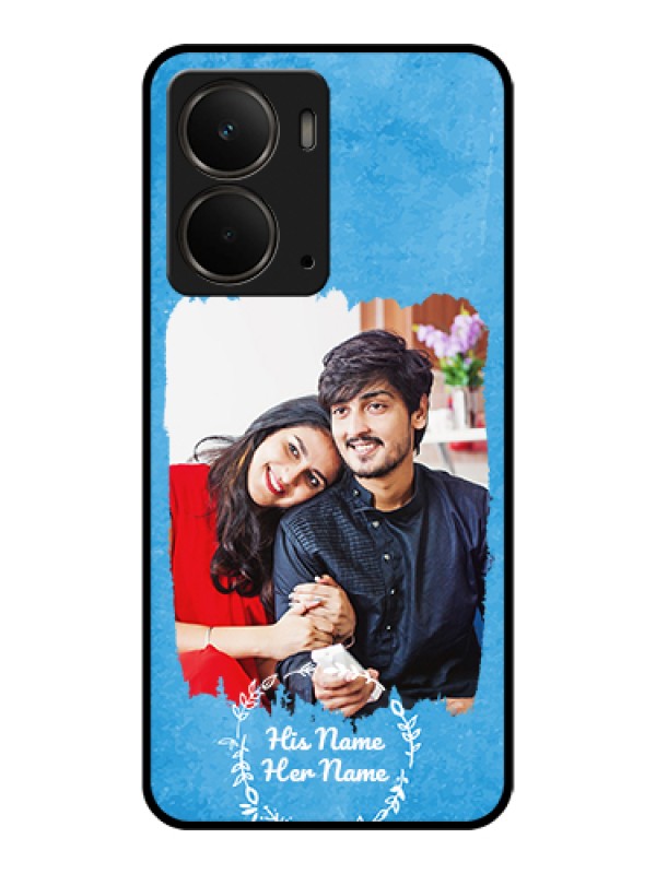 Custom Realme P3 5G Custom Metal Phone CaseRed Abstract Design