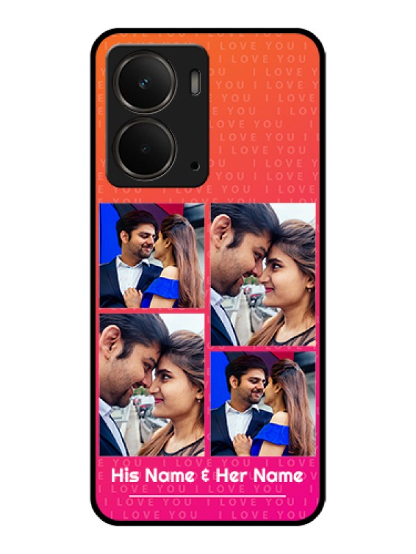 Custom Realme P3 5G Custom Metal Phone CaseBlue Pattern Design