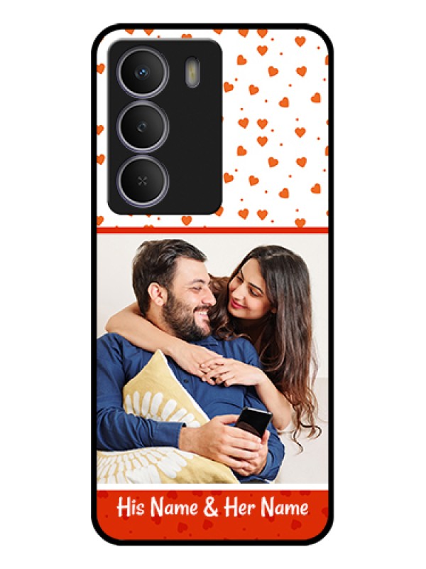Custom Realme P3 Lite 5G Custom Metal Phone Case - Orange Love Symbol Design