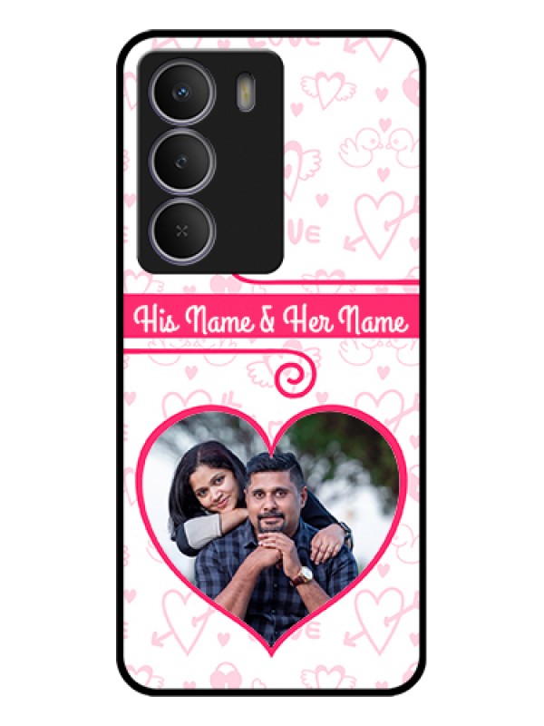 Custom Realme P3 Lite 5G Custom Metal Phone Case - Heart Shape Love Design