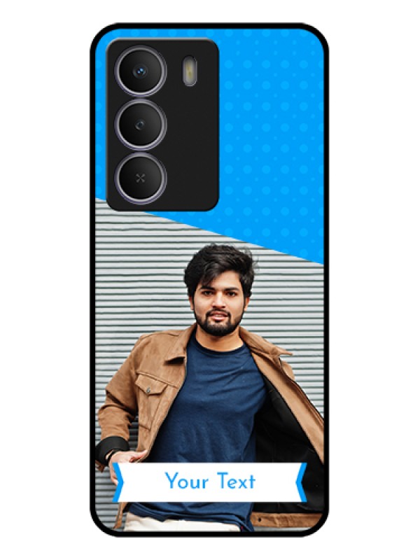 Custom Realme P3 Lite 5G Custom Metal Phone Case - Simple Blue Color Design