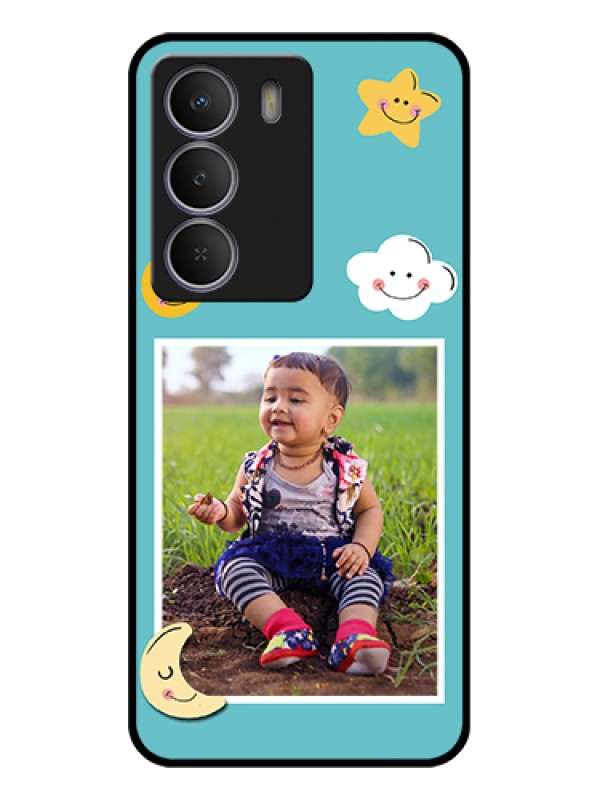 Custom Realme P3 Lite 5G Custom Metal Phone Case - Smiley Kids Stars Design