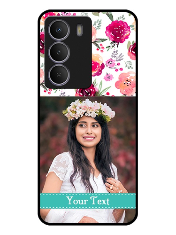 Custom Realme P3 Lite 5G Custom Metal Phone Case - Water Colors Floral Design