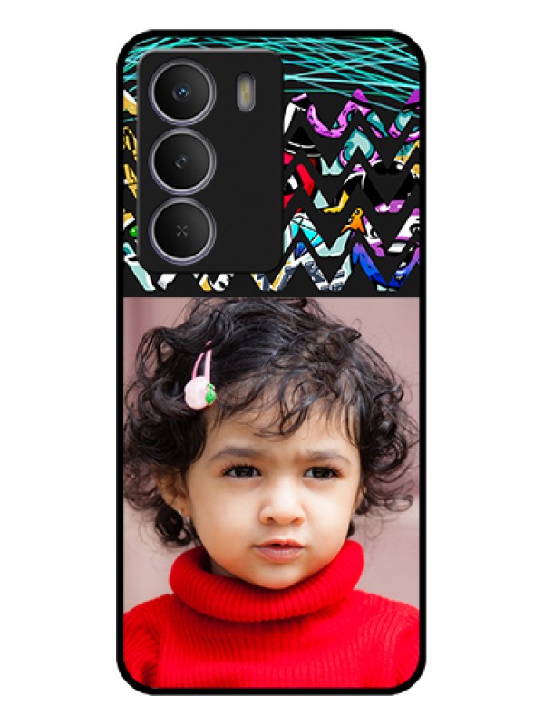 Custom Realme P3 Lite 5G Custom Metal Phone Case - Neon Abstract Design