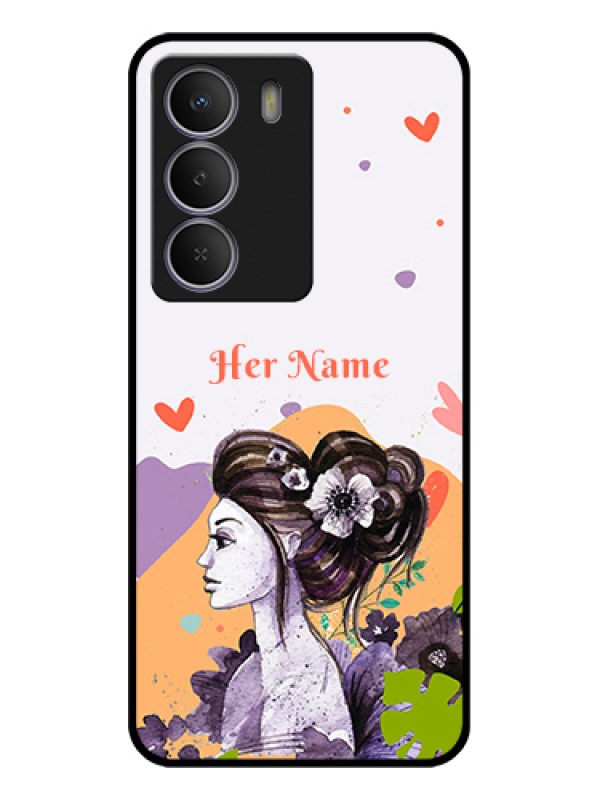 Custom Realme P3 Lite 5G Custom Metal Phone Case - Woman And Nature Design