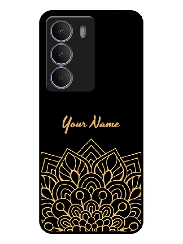 Custom Realme P3 Lite 5G Custom Metal Phone Case - Golden Mandala Design