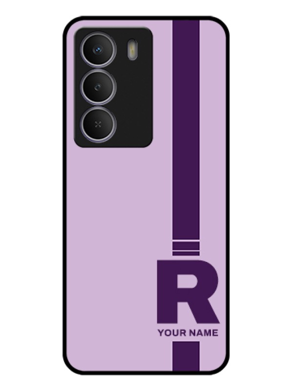 Custom Realme P3 Lite 5G Custom Metal Phone Case - Simple Dual Tone Stripe With Name Design