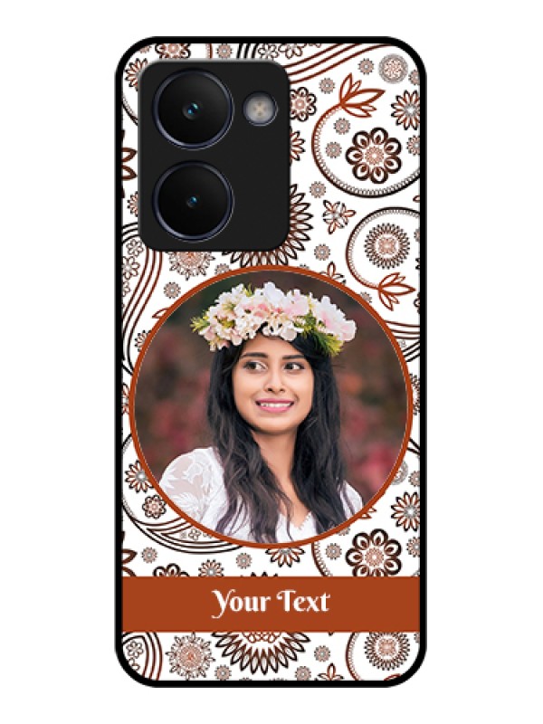Custom Realme P3 Ultra 5G Custom Metal Phone Case - Line Art Pattern With Custom Name Design