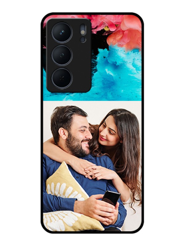 Custom Realme P3x 5G Custom Metal Phone CaseDigital Abstract Overlap Design