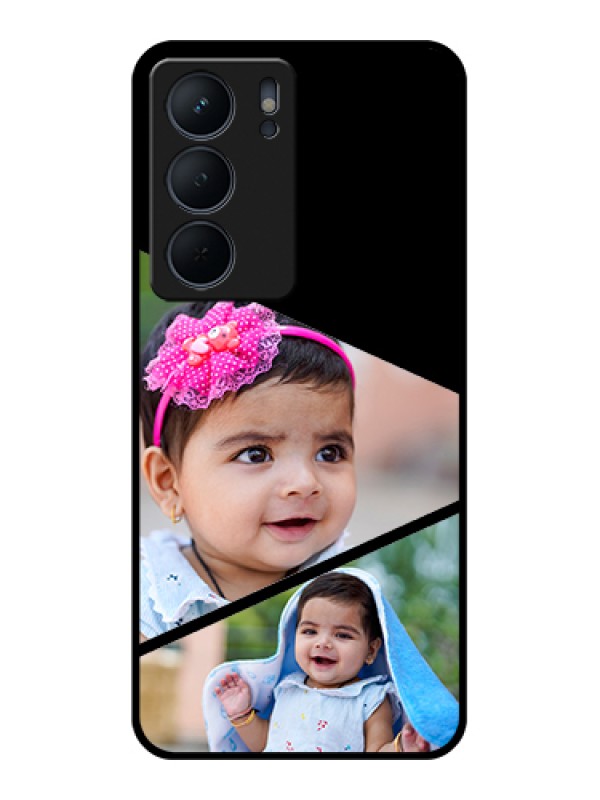 Custom Realme P3x 5G Custom Metal Phone CaseSimple Dual Tone Stripe With Name Design