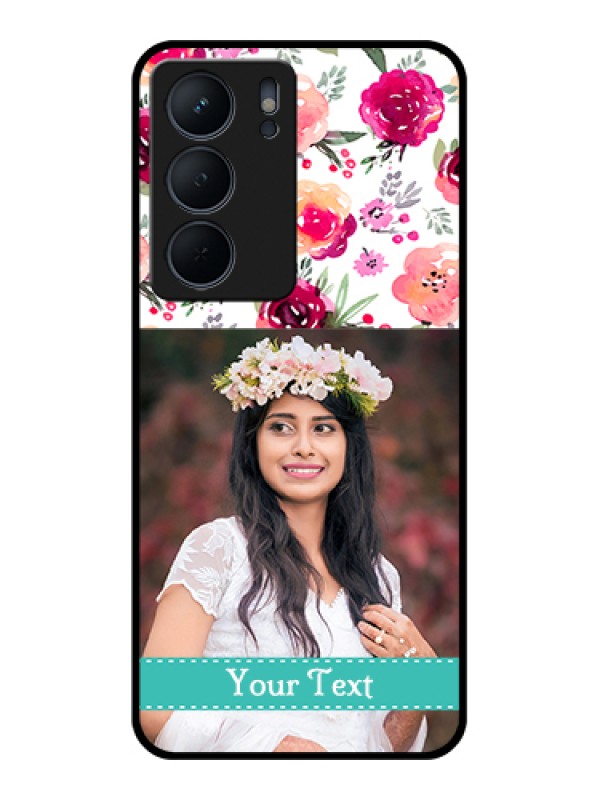 Custom Realme P3x 5G Custom Metal Phone Case - Water Colors Floral Design