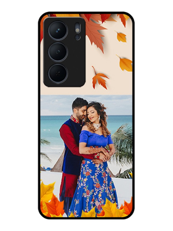 Custom Realme P3x 5G Custom Metal Phone Case - Autumn Maple Leaves Design