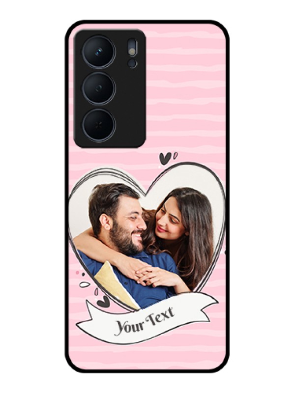 Custom Realme P3x 5G Custom Metal Phone Case - Vintage Heart Design