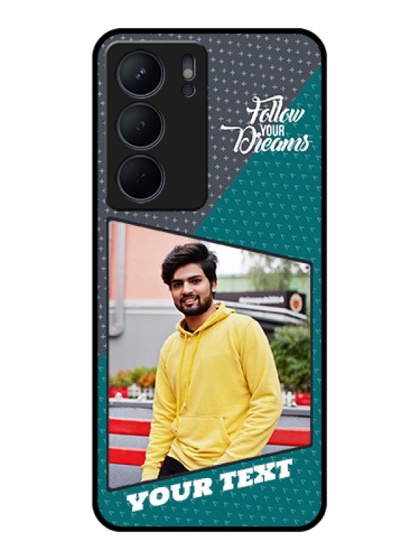 Custom Realme P3x 5G Custom Metal Phone Case - Background Pattern Design With Quote