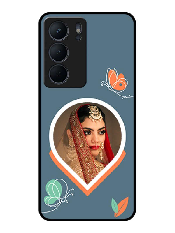 Custom Realme P3x 5G Custom Metal Phone Case - Droplet Butterflies Design