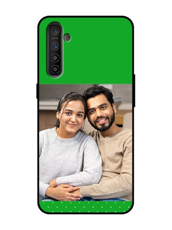 Custom Realme XT Custom Metal Phone Case - Green Pattern Design